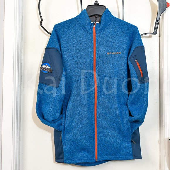 Spyder men full zip jacket in Blue - Picture 3 of 14
